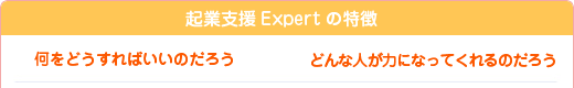 起業支援Expertの特徴2